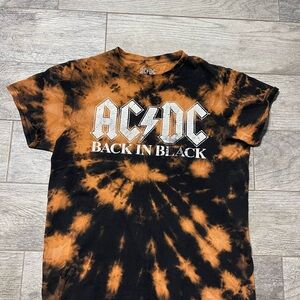 AC/DC Back in Black Tie-Dye T-Shirt